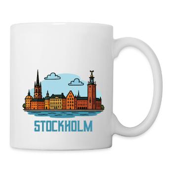 stockholm city - Tasse - Weiß - Rechts