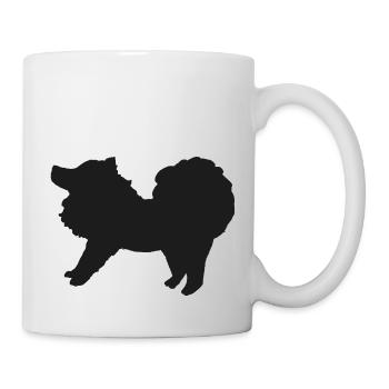 Spitz schwarz - Tasse - Weiß - Rechts