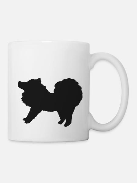 Spitz schwarz - Tasse - Weiß