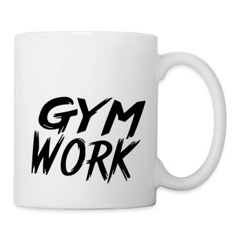 Fitnessstudioarbeit - Tasse - Weiß - Rechts