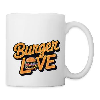 Burger Love must-have for fast food fans - Mug - white - Right