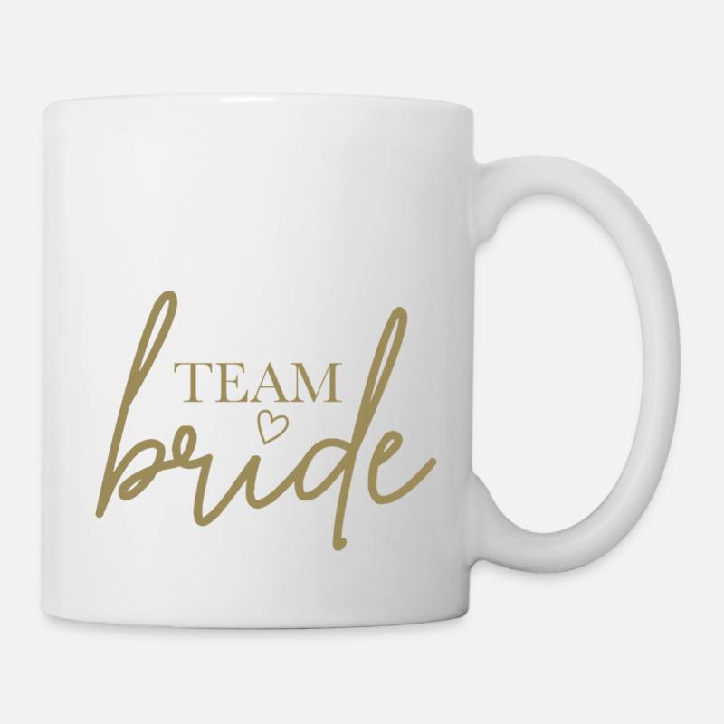 Team Bride with Heart - Mug - white