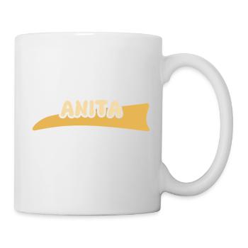 Anita als Vorname - Tasse - Weiß - Rechts