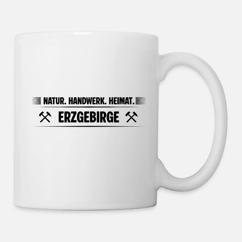 Erzgebirge Handwerk - Tasse - Weiß