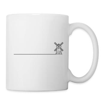 Icône de moulin à vent - Mug blanc - blanc - Droite