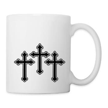 Kreuz Symbol Christentum - Tasse - Weiß - Rechts
