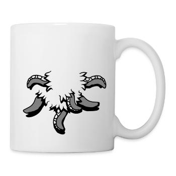 Tentakel Kraken Monster aufgerissens Shirt Alien - Tasse - Weiß - Rechts