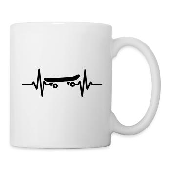 Heartbeat Skateboard - Mug - white - Right