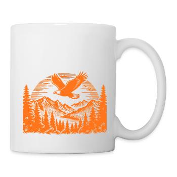 Berge-wilde Natur - Tasse - Weiß - Rechts