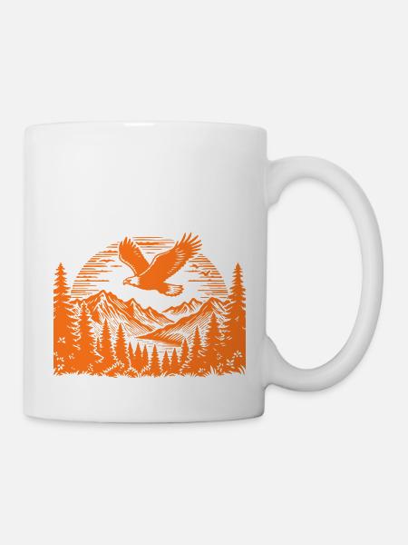 Berge-wilde Natur - Tasse - Weiß
