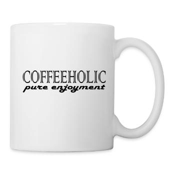 Coffeeholic Coffee Coffee Milk Fun Drink Get - Mug - white - Right