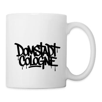 Domstadt Cologne – Graffiti Style | Köln Shirt - Tasse - Weiß - Rechts