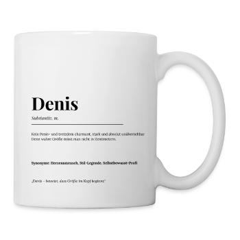 Denis - Tasse - Weiß - Rechts