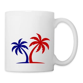 Palm Tree Symbol Island - Mug - white - Right