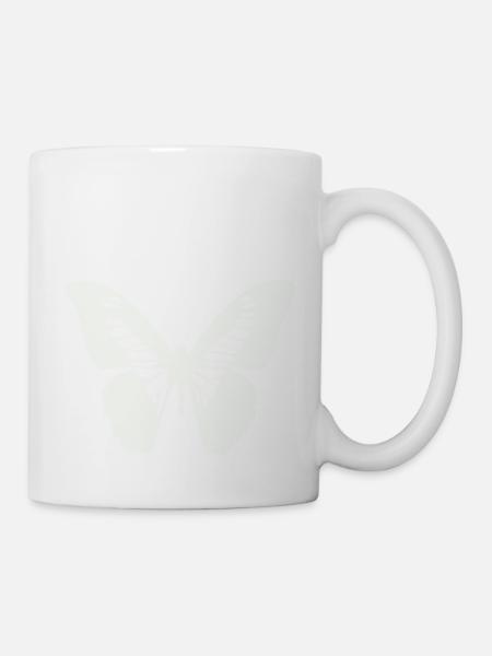 schmetterling - Tasse - Weiß