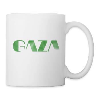 vintage Gaza text green - Mug - white - Right