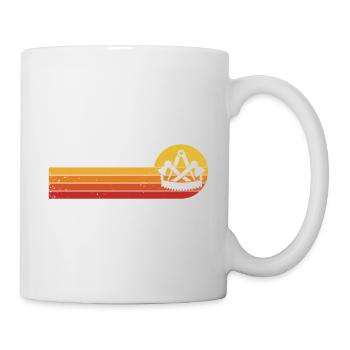 Zimmerer Zunftzeichen Zimmermann Handwerk Zunft - Tasse - Weiß - Rechts