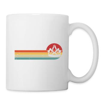 Zimmerer Zunftzeichen Zimmermann Handwerk Zunft - Tasse - Weiß - Rechts