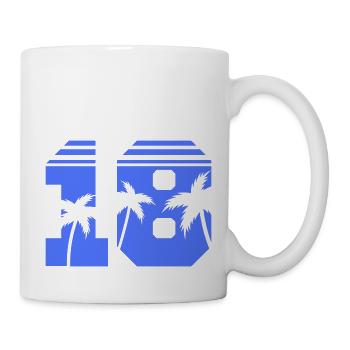18 palm trees - Mug - white - Right