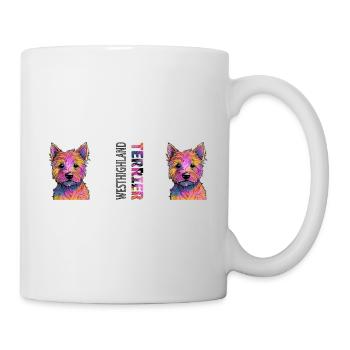 West Highland Terrier - Tasse - Weiß - Rechts