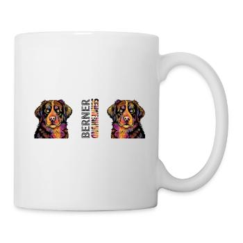 Berner Sennenhund - Tasse - Weiß - Rechts
