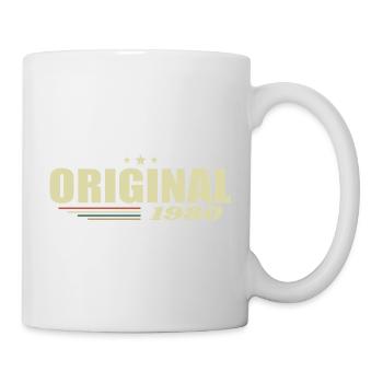 45. Geburtstag 45 Jahre Original 1980 - Tasse - Weiß - Rechts