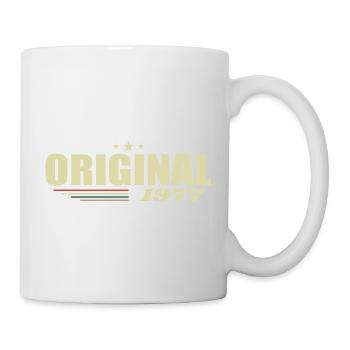 48. Geburtstag 48 Jahre Original 1977 - Tasse - Weiß - Rechts