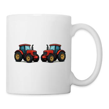 Traktor - Tasse - Weiß - Rechts