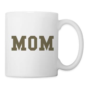 MOM – Bold College Style for Mother's Day - Mug - white - Right