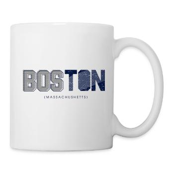 Boston Skyline Silhouette Design - Mug - white - Right