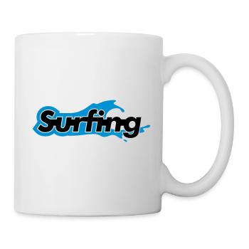 Surfing - Tasse - Weiß - Rechts