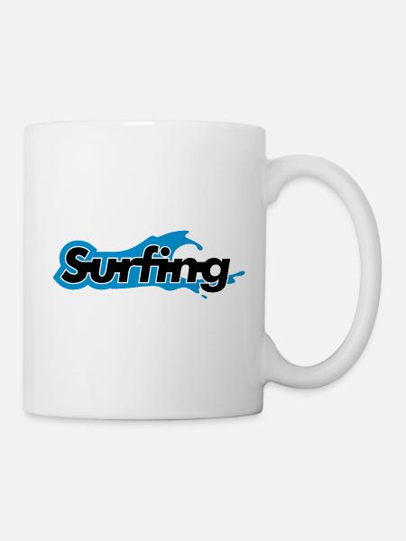 Surfing - Tasse - Weiß