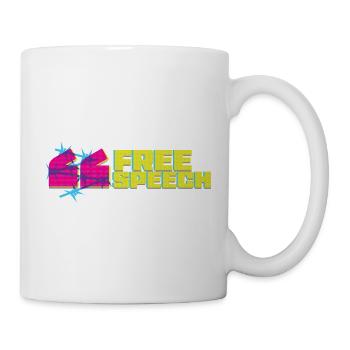 Vibrant graffiti free speech t-Shirt design - Mug - white - Right