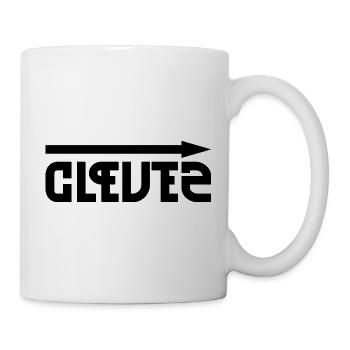 Clever & Stupid – des contrastes reflétés d’une manière amusante - Mug blanc - blanc - Droite