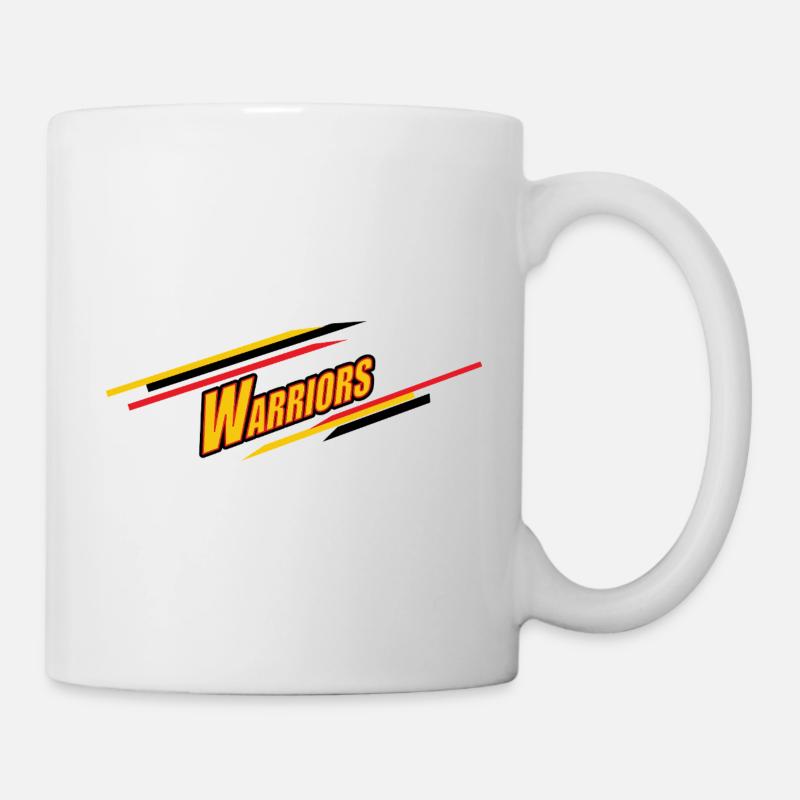 Lebendiges Krieger-Emblem - Tasse - Weiß