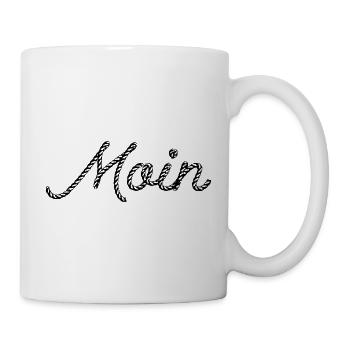 MOIN – Maritimes Seil-Design für Küstenkinder - Tasse - Weiß - Rechts