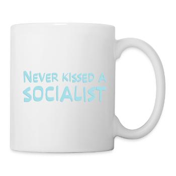 Nie einen Sozialisten geküsst - Tasse - Weiß - Rechts