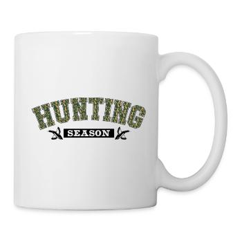 HuntingSeason Camouflage Text - Mug - white - Right