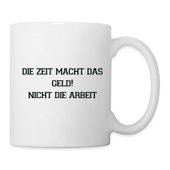 Time Makes Money Neon Saying - Mug - white - Right