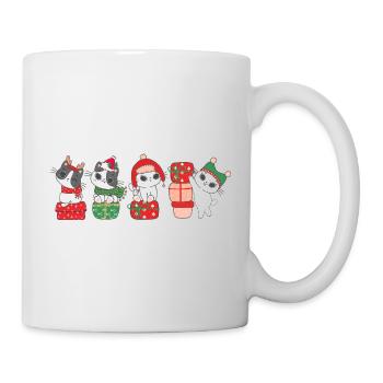 cat in christmas - Mug - white - Right