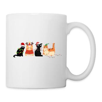cat in christmas - Mug - white - Right