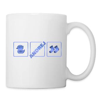 Geburt Andrej - Tasse - Weiß - Rechts