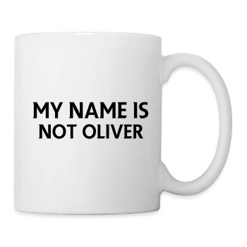 Je ne m’appelle pas Oliver - Mug blanc - blanc - Droite