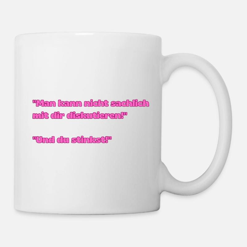 Pink Quote Dispute Charm - Mug - white