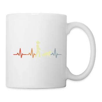 Schäferhund Kardiogramm - Tasse - Weiß - Rechts