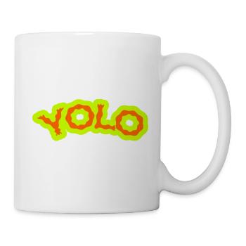 YOLO - Neon PsyPop Retro - Mug - white - Right