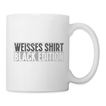 White Shirt Black Edition Funny Saying - Mug - white - Right