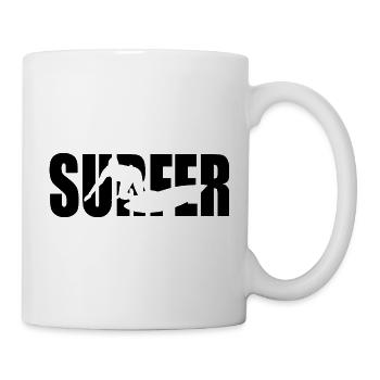 Classic Surfer Design – Waves & Freedom - Mug - white - Right