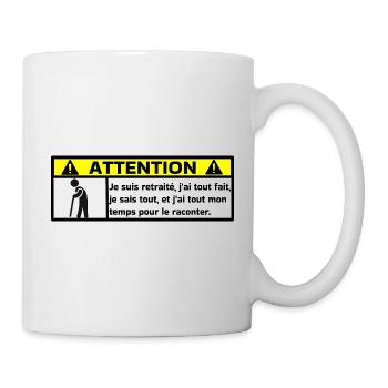 Pensioniert - Tasse - Weiß - Rechts