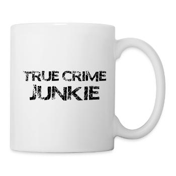 True Crime Junkie – Grunge Style for Crime Fans - Mug - white - Right